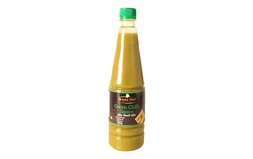 Minute Chef Green Chilli Sauce    Plastic Bottle  600 grams